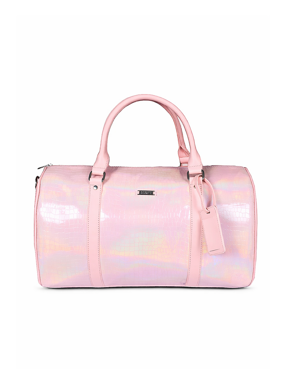 Pink cabin bag with toiletry pouch