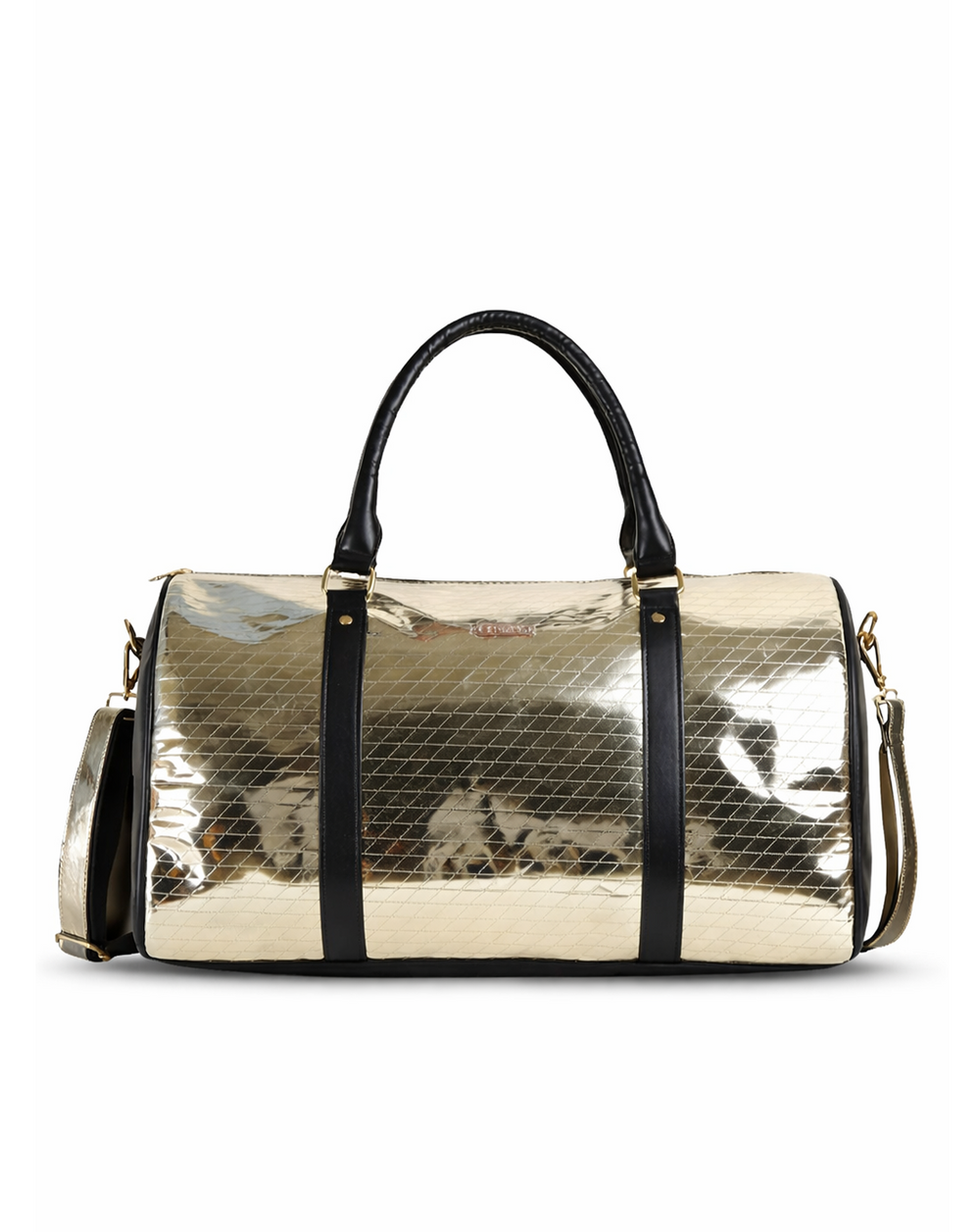 Shimmer silver cabin bag