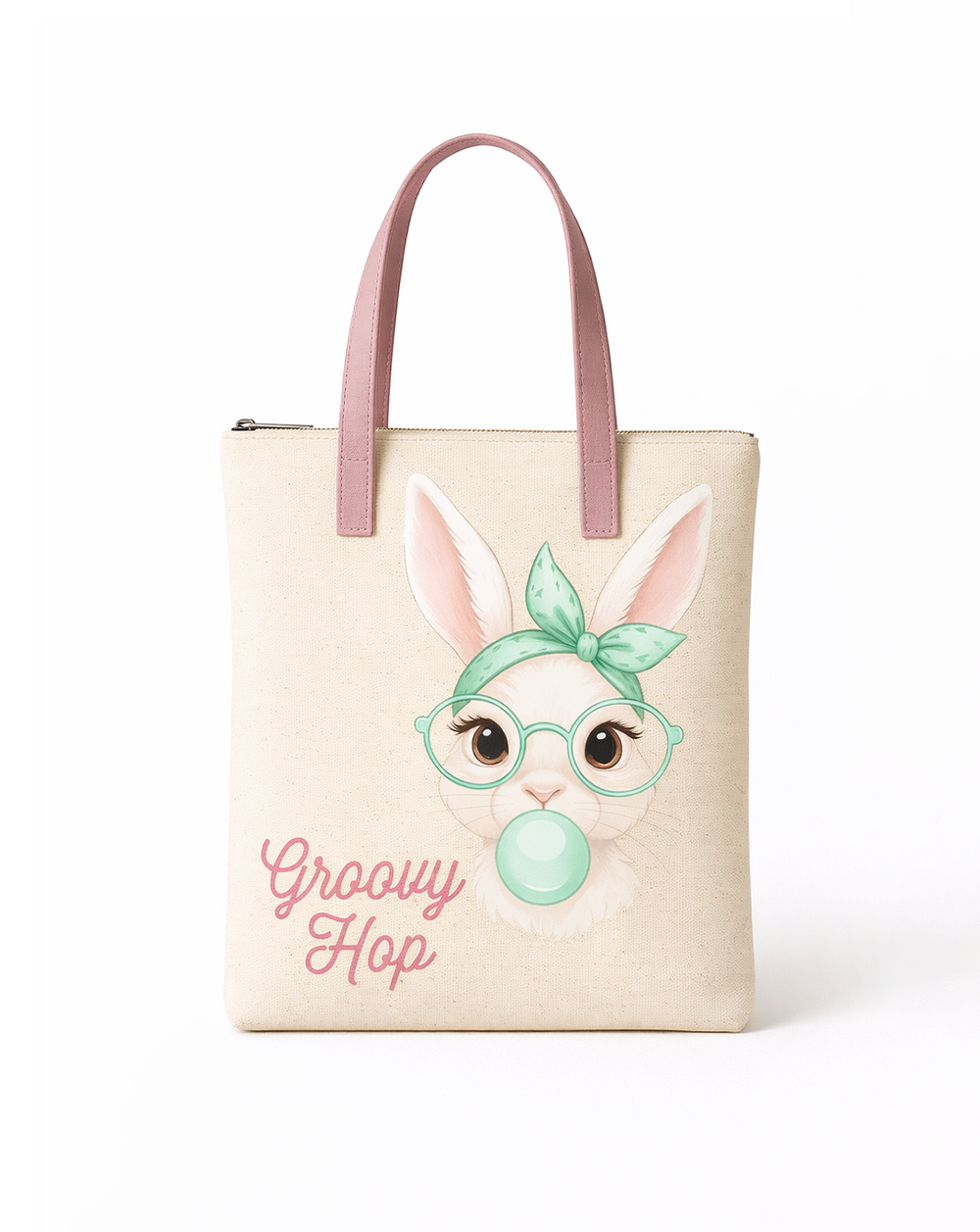 Stylish Quirky Prints Shoulder Bag /Daily Tote Bag -Groovy Hop - product view 1