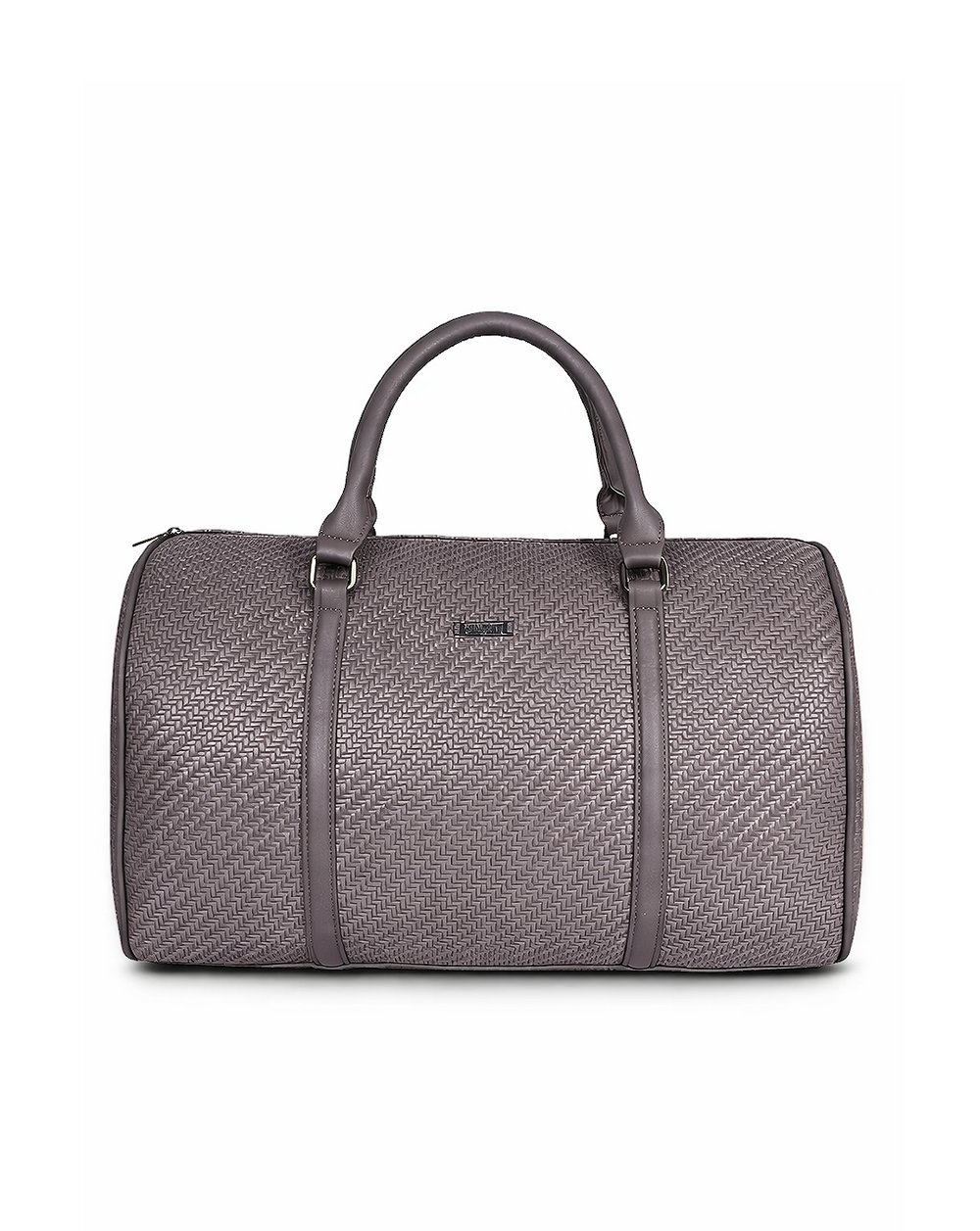 Grey Weaved Cabin Bag with Toiletry Kit - Carry on Luggage