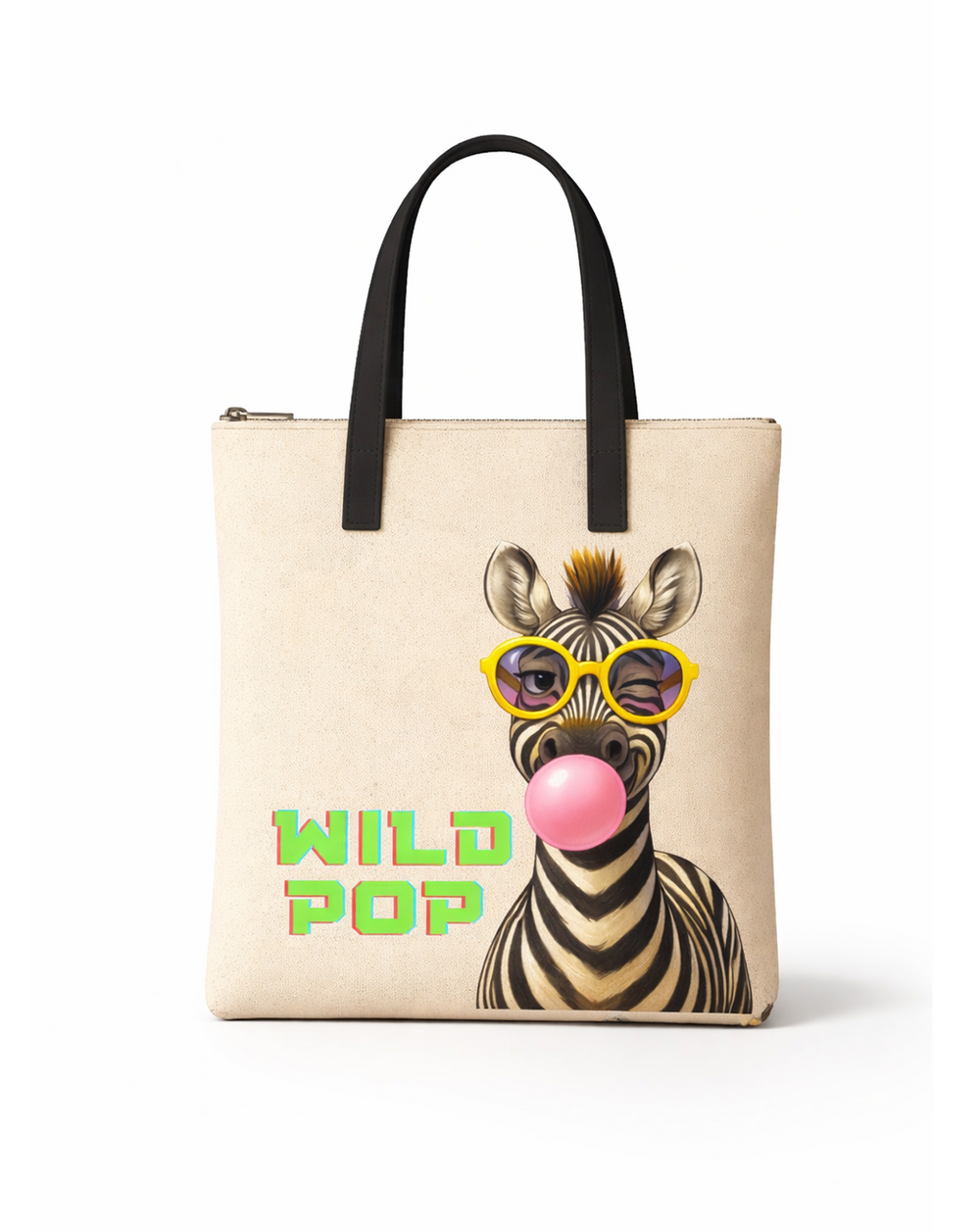 Stylish Quirky Prints Shoulder Bag /Daily Tote Bag - Wild Pop