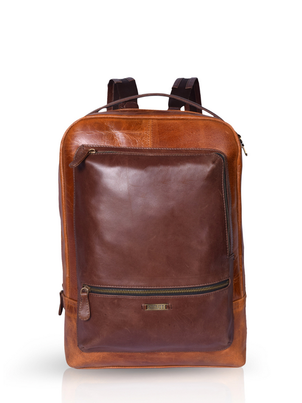 Brown Leather BuddyPack - The Urban Backpack