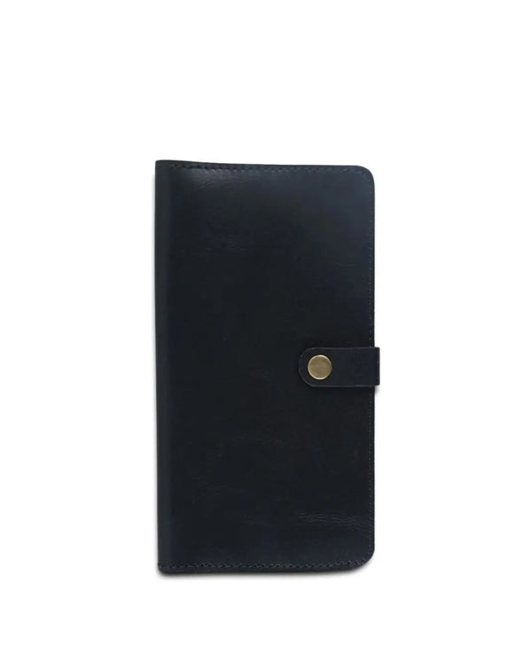 Black Leather Passport Wallet thestruttstore