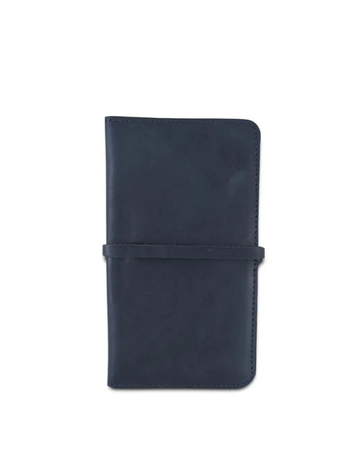 Blue Leather Passport Wallet thestruttstore