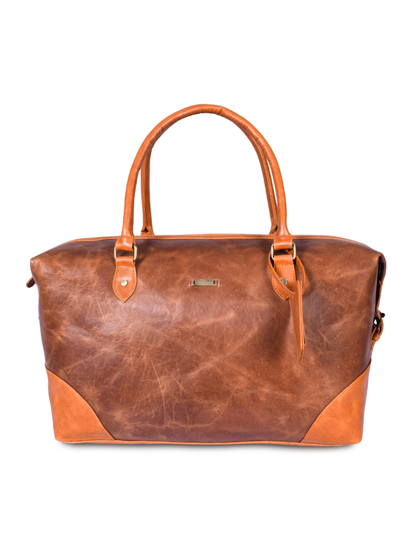 Vegas - The Brown Leather Duffle / Luggage Bag