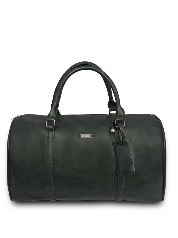 Olive green cabin bag with toiletry pouch