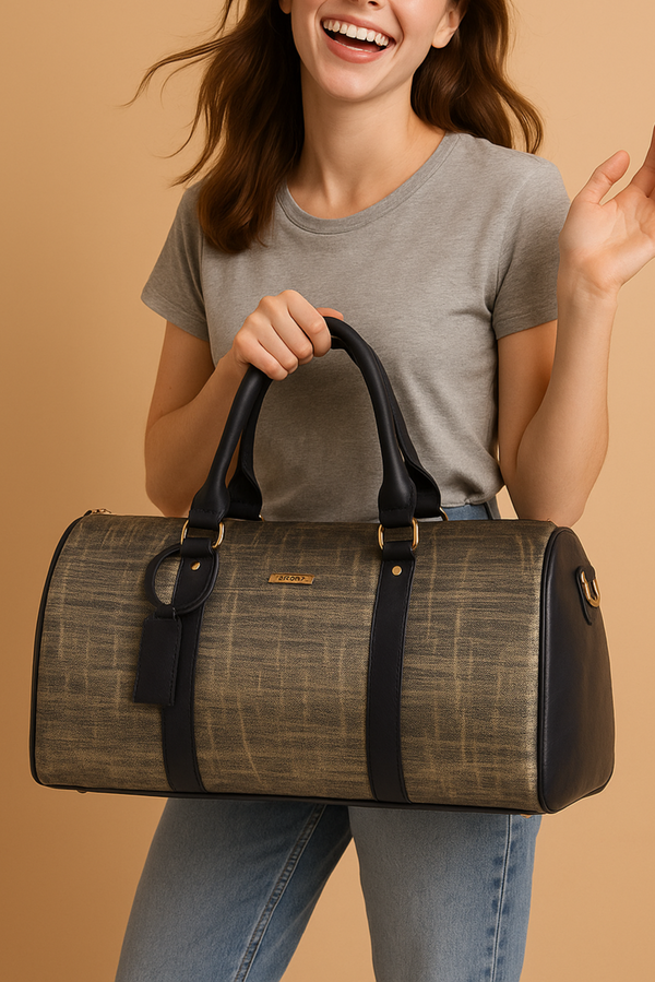 Blue & Gold cabin bag with toiletry pouch