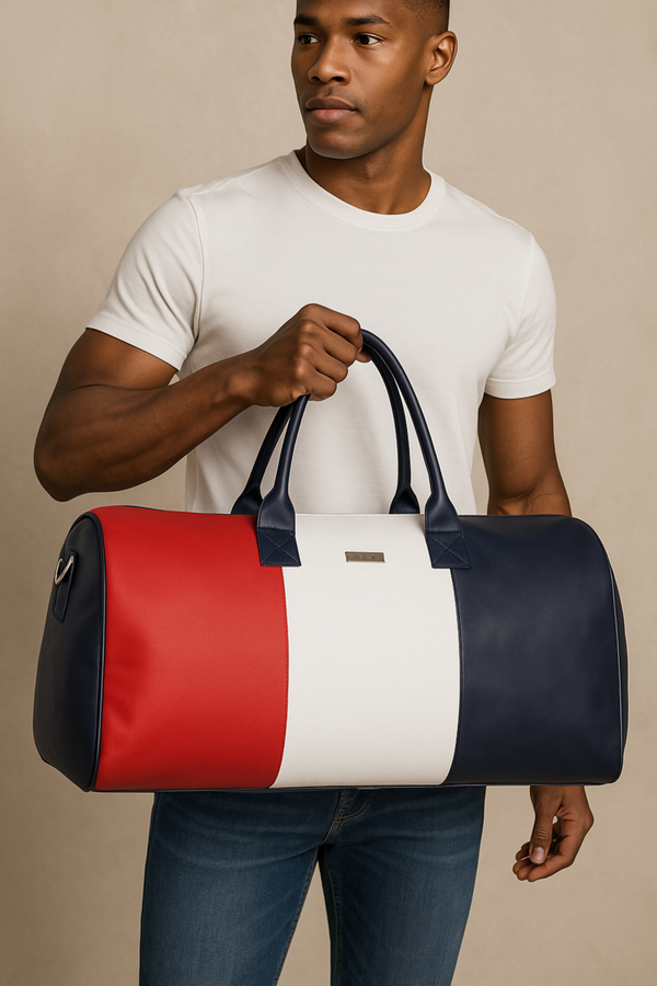 Red, white & blue cabin bag