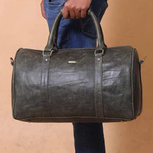 Load image into Gallery viewer, Noah- The Grunge Grey Leather Cabin Bag
