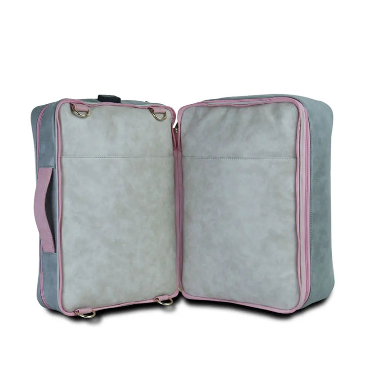 Pink Voyager Set of 4 Bags with Leather Batua thestruttstore