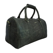 Load image into Gallery viewer, Harrison- The Crushed Olive Green Leather Cabin Baggage with Toiletry Kit
