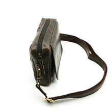 Load image into Gallery viewer, Dark Brown Leather Multipurpose Bumbag
