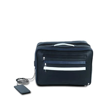 Load image into Gallery viewer, Blue Voyager Set of 4 Bags with Leather Batua
