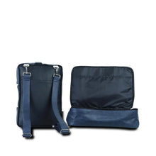 Load image into Gallery viewer, Blue Voyager Set of 4 Bags with Leather Batua
