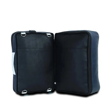 Load image into Gallery viewer, Blue Voyager Set of 4 Bags with Leather Batua
