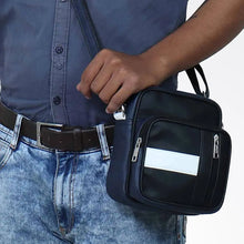Load image into Gallery viewer, Blue Voyager Set of 4 Bags with Leather Batua
