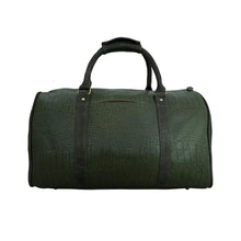Load image into Gallery viewer, Mackenzie- The Green Croc Print Leather Cabin Bag
