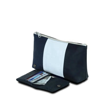 Load image into Gallery viewer, Blue Voyager Set of 4 Bags with Leather Batua
