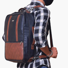Load image into Gallery viewer, Munich Travelling Backpack  (Black and Brown)
